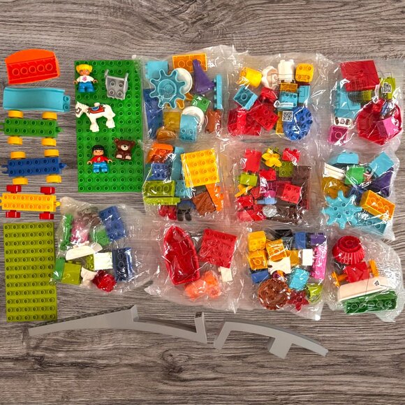 LEGO Duplo Education STEAM Park (Box B) New Bags Figures Gear Slide Track Pieces - Picture 2 of 8